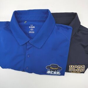 Under Armour Polo Shirt Mens XL Blue UCSB Gauchos Bundle Performance 2 Pack